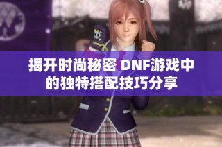 揭开时尚秘密 DNF游戏中的独特搭配技巧分享