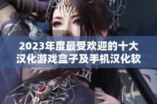 2023年度最受欢迎的十大汉化游戏盒子及手机汉化软件推荐榜单