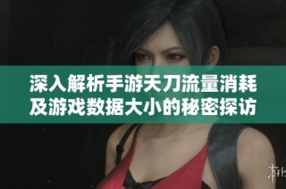 深入解析手游天刀流量消耗及游戏数据大小的秘密探访