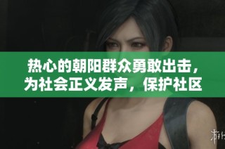 热心的朝阳群众勇敢出击，为社会正义发声，保护社区安全人人有责