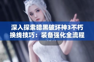 深入探索暗黑破坏神3不朽换线技巧：装备强化全流程解析