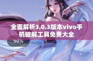 全面解析3.0.3版本vivo手机破解工具免费大全