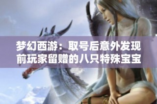梦幻西游：取号后意外发现前玩家留赠的八只特殊宝宝