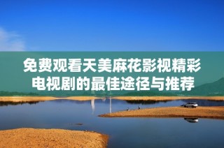免费观看天美麻花影视精彩电视剧的最佳途径与推荐