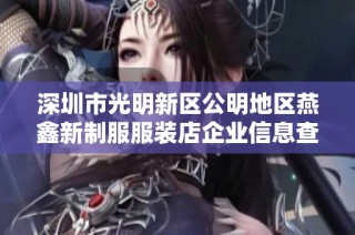 深圳市光明新区公明地区燕鑫新制服服装店企业信息查询指南