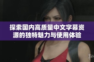 探索国内高质量中文字幕资源的独特魅力与使用体验