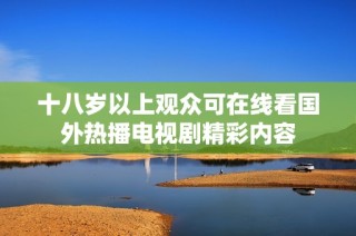 十八岁以上观众可在线看国外热播电视剧精彩内容