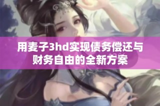 用麦子3hd实现债务偿还与财务自由的全新方案