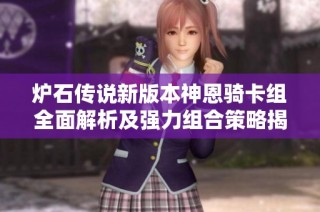 炉石传说新版本神恩骑卡组全面解析及强力组合策略揭秘