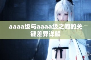 aaaa级与aaaa级之间的关键差异详解