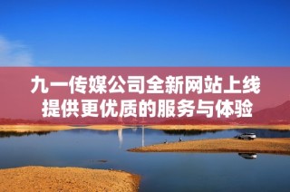 九一传媒公司全新网站上线 提供更优质的服务与体验