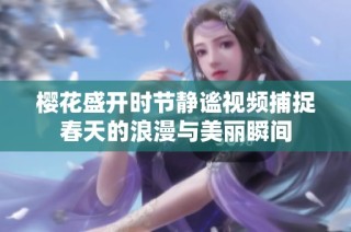 樱花盛开时节静谧视频捕捉春天的浪漫与美丽瞬间