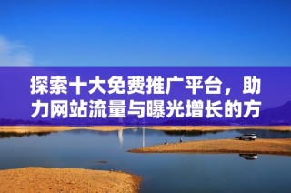 探索十大免费推广平台，助力网站流量与曝光增长的方法