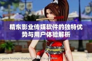 精东影业传媒软件的独特优势与用户体验解析