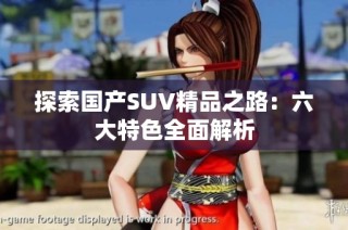 探索国产SUV精品之路：六大特色全面解析