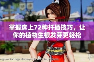 掌握床上72种扦插技巧，让你的植物生根发芽更轻松