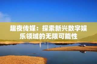 趣夜传媒：探索新兴数字娱乐领域的无限可能性