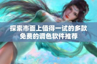 探索市面上值得一试的多款免费的调色软件推荐