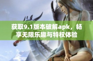 获取9.1版本破解apk，畅享无限乐趣与特权体验