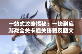 一站式攻略揭秘：一块到底游戏全关卡通关秘籍及图文详细解析