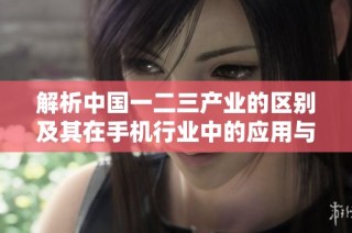 解析中国一二三产业的区别及其在手机行业中的应用与影响