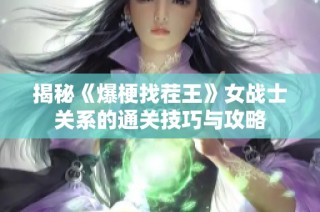 揭秘《爆梗找茬王》女战士关系的通关技巧与攻略