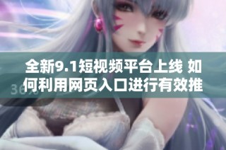 全新9.1短视频平台上线 如何利用网页入口进行有效推广