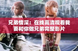 兄弟情深：在线高清观看我要和你做兄弟完整影片
