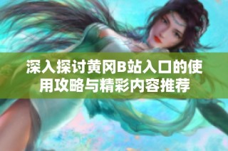 深入探讨黄冈B站入口的使用攻略与精彩内容推荐