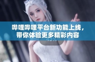 哔哩哔哩平台新功能上线，带你体验更多精彩内容