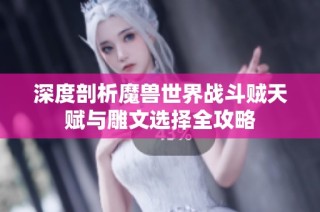 深度剖析魔兽世界战斗贼天赋与雕文选择全攻略