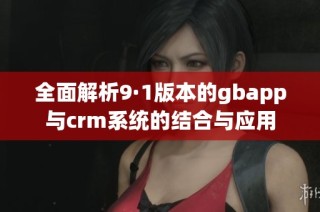 全面解析9·1版本的gbapp与crm系统的结合与应用