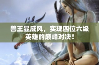 兽王显威风，实现四位六级英雄的巅峰对决！
