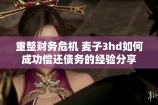 重整财务危机 麦子3hd如何成功偿还债务的经验分享
