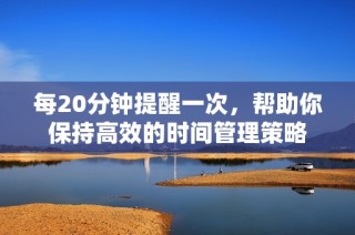 每20分钟提醒一次，帮助你保持高效的时间管理策略