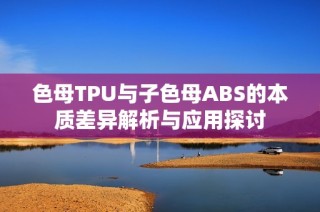 色母TPU与子色母ABS的本质差异解析与应用探讨