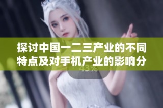 探讨中国一二三产业的不同特点及对手机产业的影响分析
