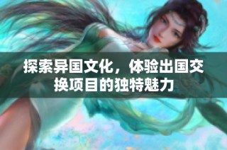 探索异国文化，体验出国交换项目的独特魅力