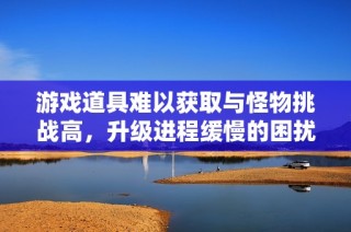 游戏道具难以获取与怪物挑战高，升级进程缓慢的困扰分析