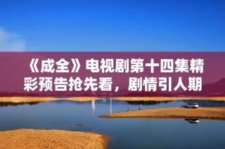 《成全》电视剧第十四集精彩预告抢先看，剧情引人期待！