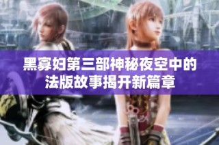 黑寡妇第三部神秘夜空中的法版故事揭开新篇章