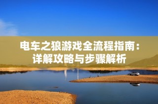 电车之狼游戏全流程指南：详解攻略与步骤解析