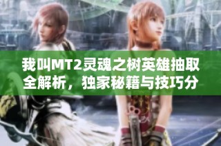 我叫MT2灵魂之树英雄抽取全解析，独家秘籍与技巧分享，助你畅玩游戏