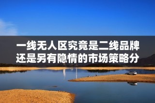 一线无人区究竟是二线品牌还是另有隐情的市场策略分析