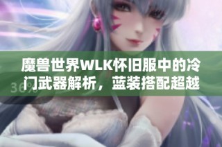 魔兽世界WLK怀旧服中的冷门武器解析，蓝装搭配超越橙品效果
