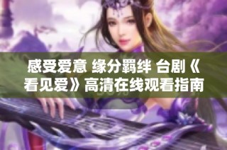 感受爱意 缘分羁绊 台剧《看见爱》高清在线观看指南