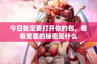 今日我定要打开你的包，看看里面的秘密是什么