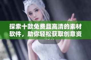 探索十款免费且高清的素材软件，助你轻松获取创意资源