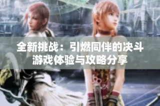全新挑战：引燃同伴的决斗游戏体验与攻略分享