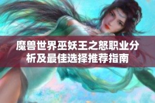 魔兽世界巫妖王之怒职业分析及最佳选择推荐指南